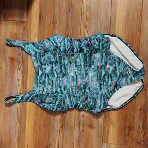 Women's Speedo One Piece with Ruched Sides - Sz. 18